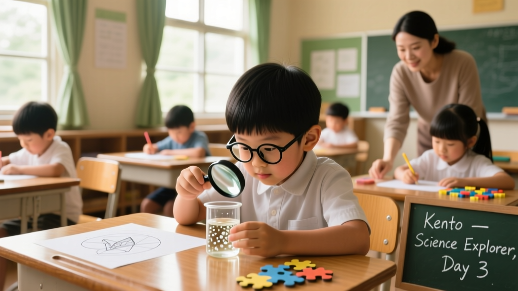 Kento: Evidence-Based Insights on Development, Learning, and Educational Support for Children Aged 5–8