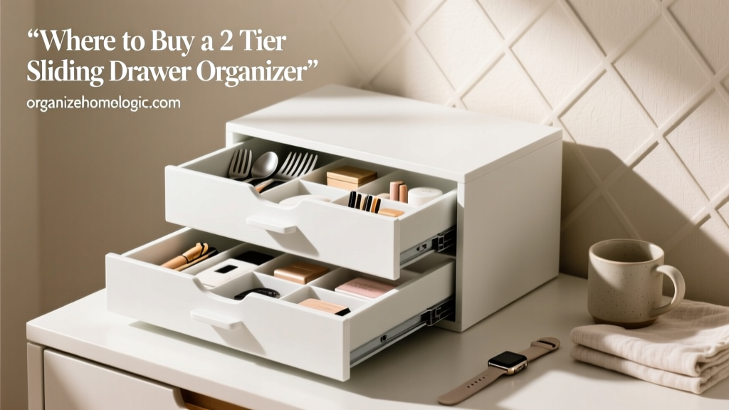 Where to Buy a 2 Tier Sliding Drawer Organizer