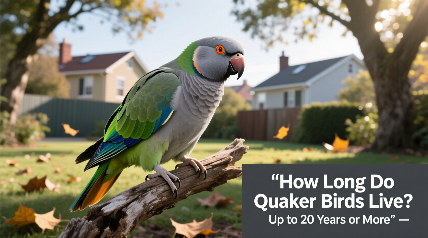 How Long Do Quaker Birds Live? Up to 20 Years or More