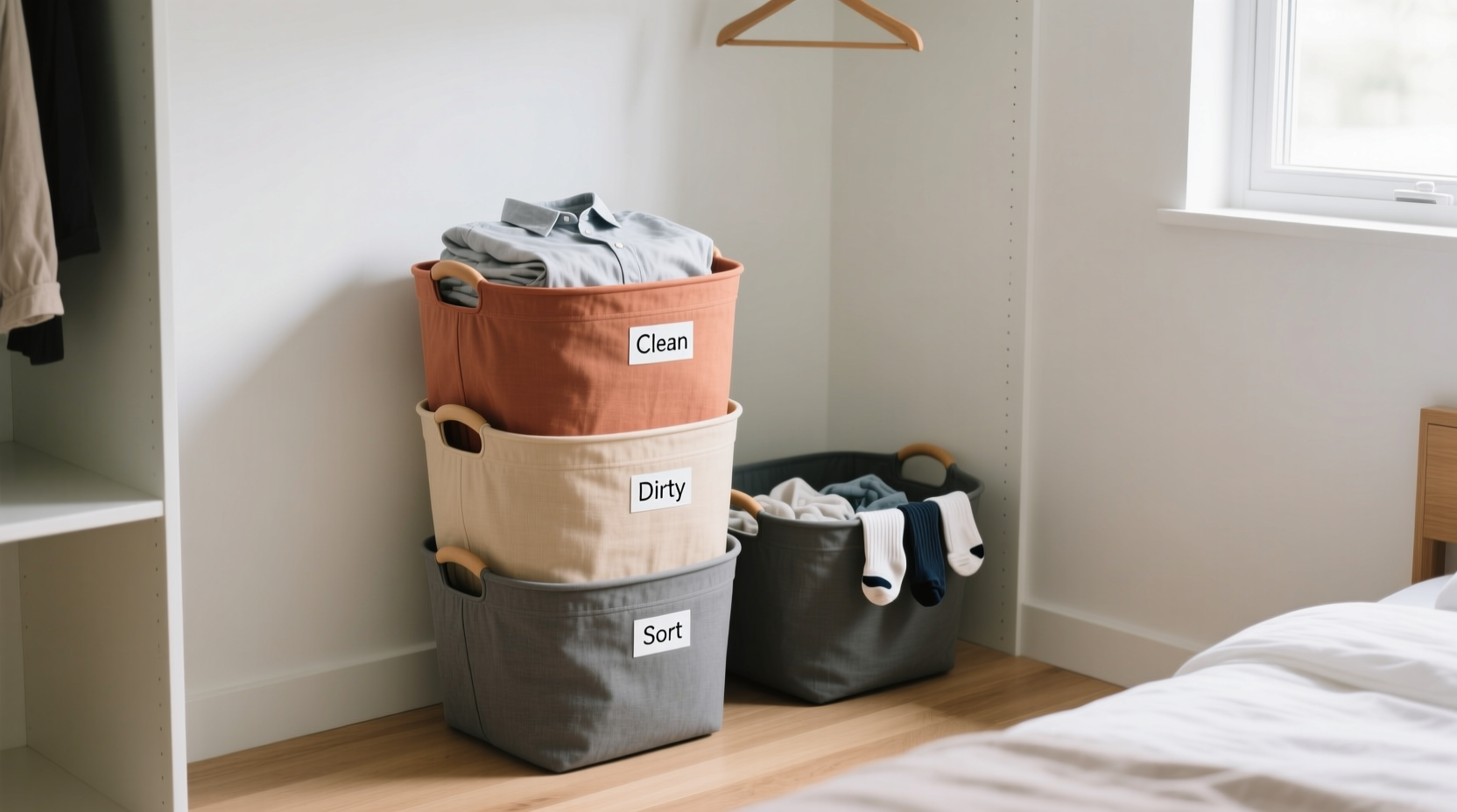 closet organization tips mesh vs canvas hampers