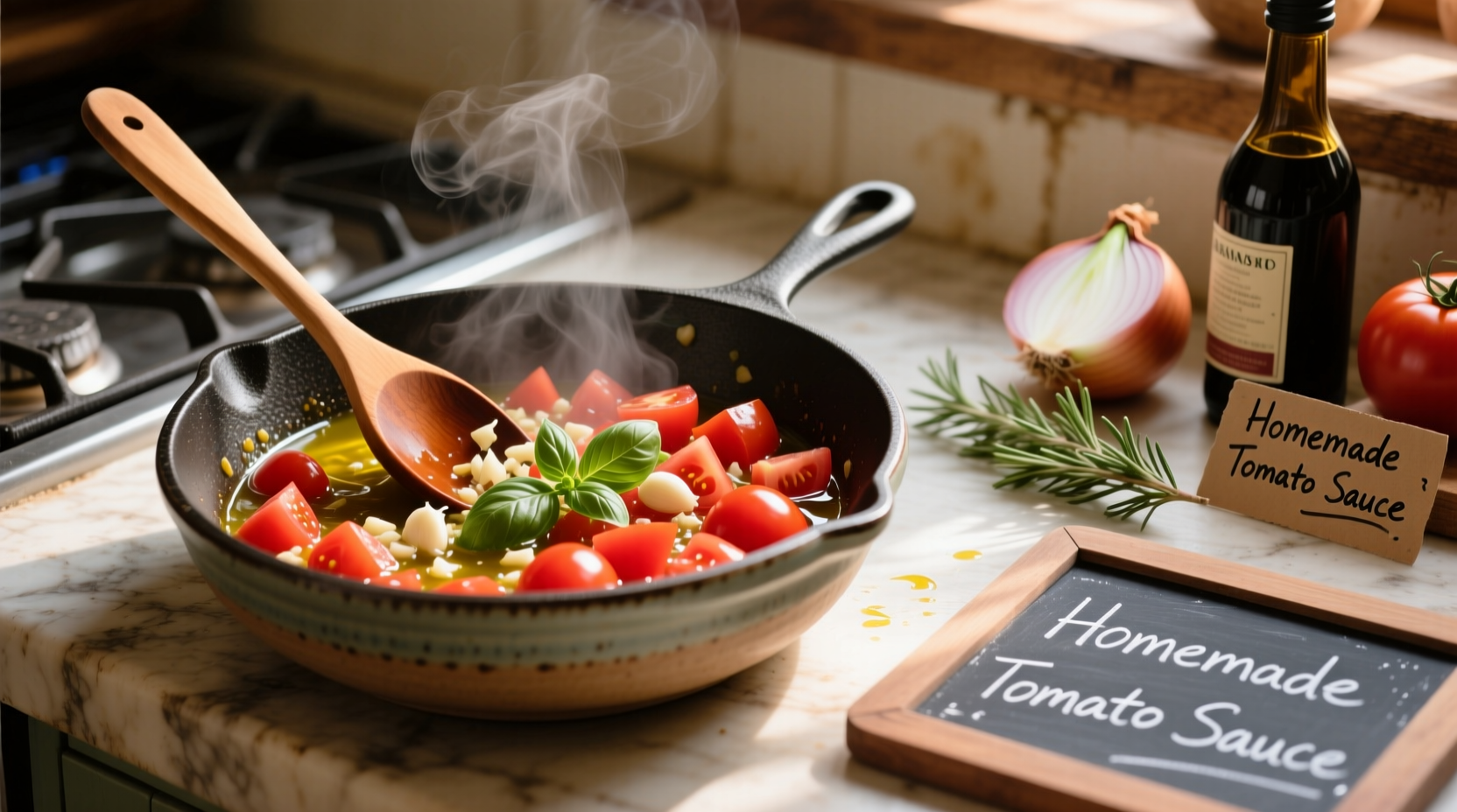 how to make tomato sauce using diced tomatoes