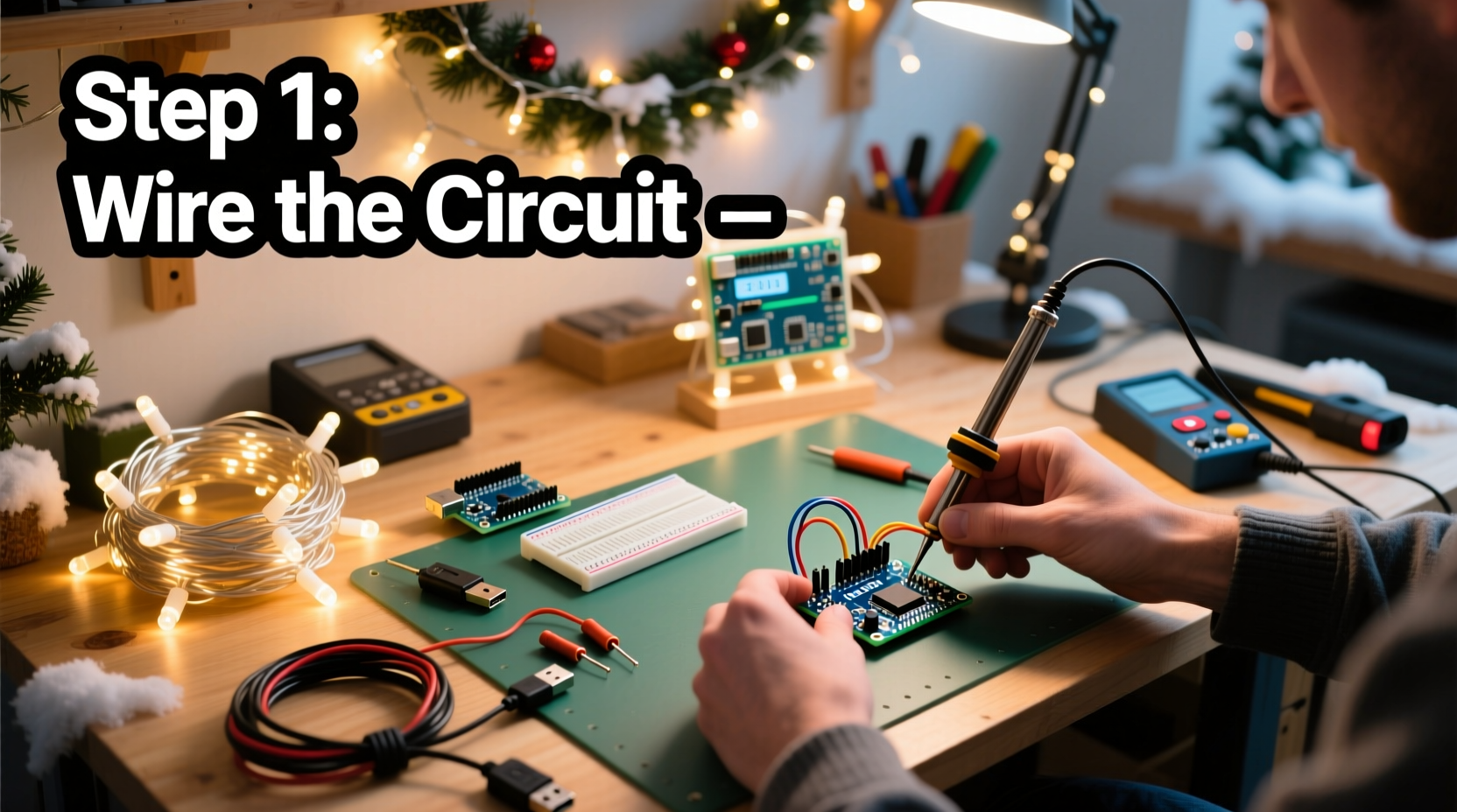 how to make your own programmable christmas light display with basic tools