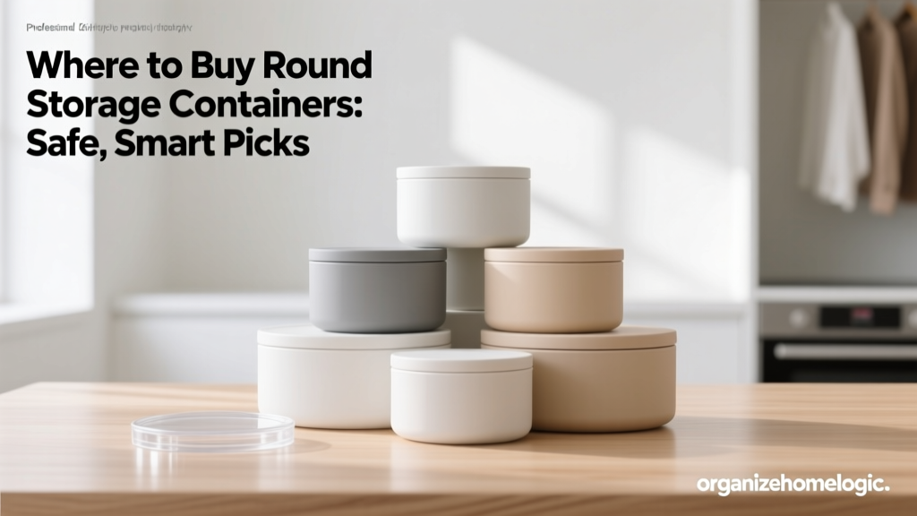 Where to Buy Round Storage Containers: Safe, Smart Picks