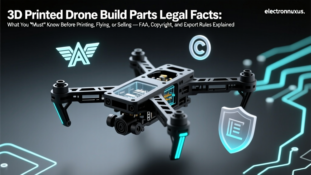 3D Printed Drone Build Parts Legal Facts: What You *Must* Know Before Printing, Flying, or Selling — FAA, Copyright, and Export Rules Explained