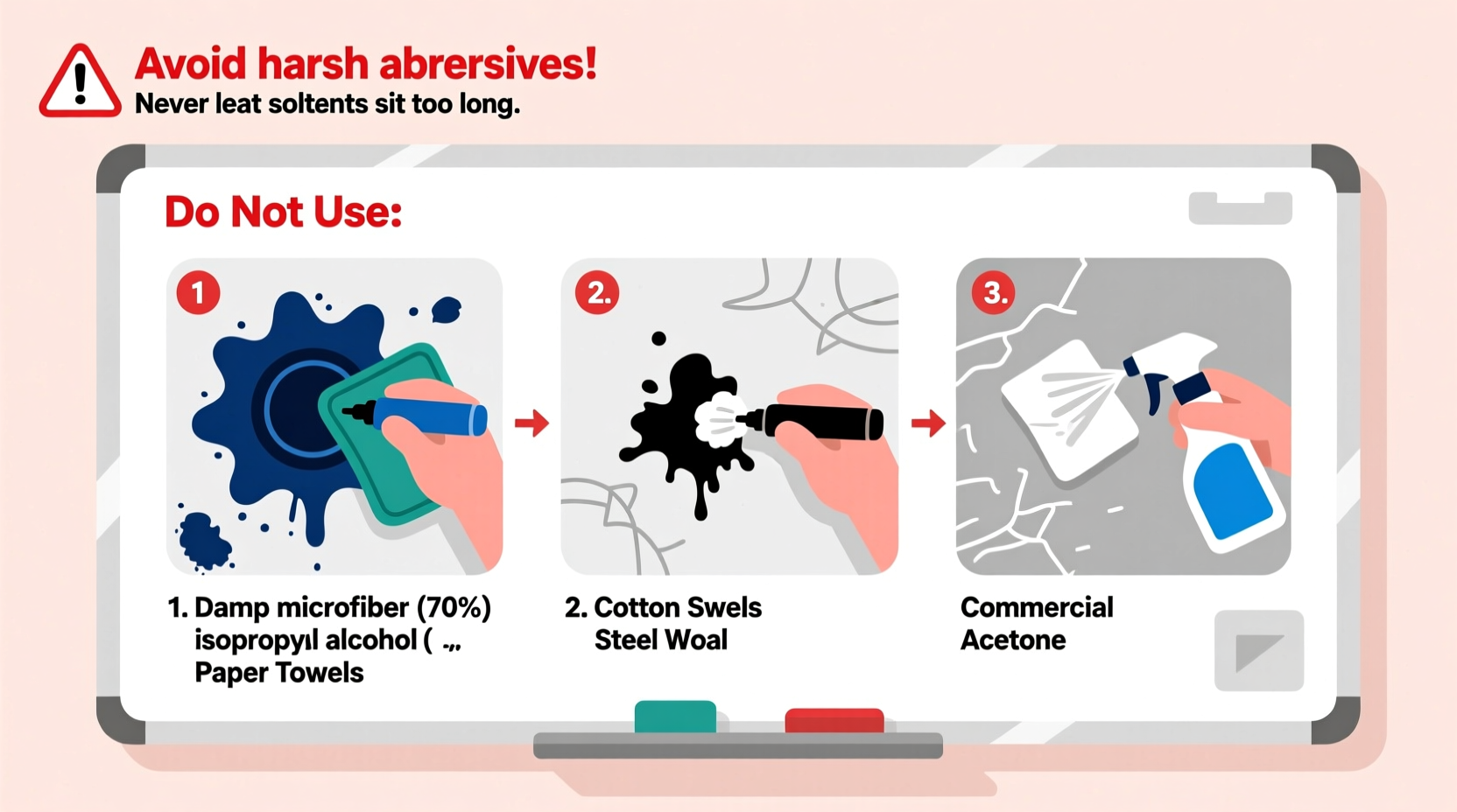 how to safely remove permanent marker from whiteboards without ghosting or damage