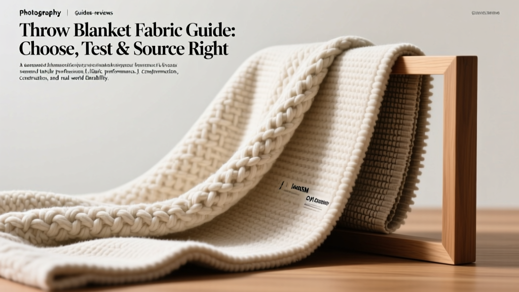 Throw Blanket Fabric Guide: Choose, Test & Source Right