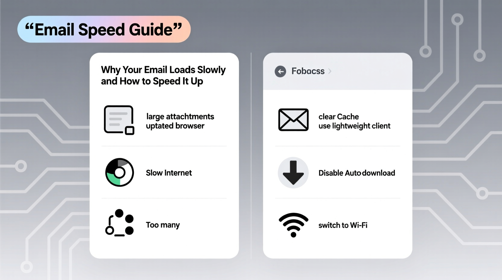 why does my email take so long to load and how to speed it up