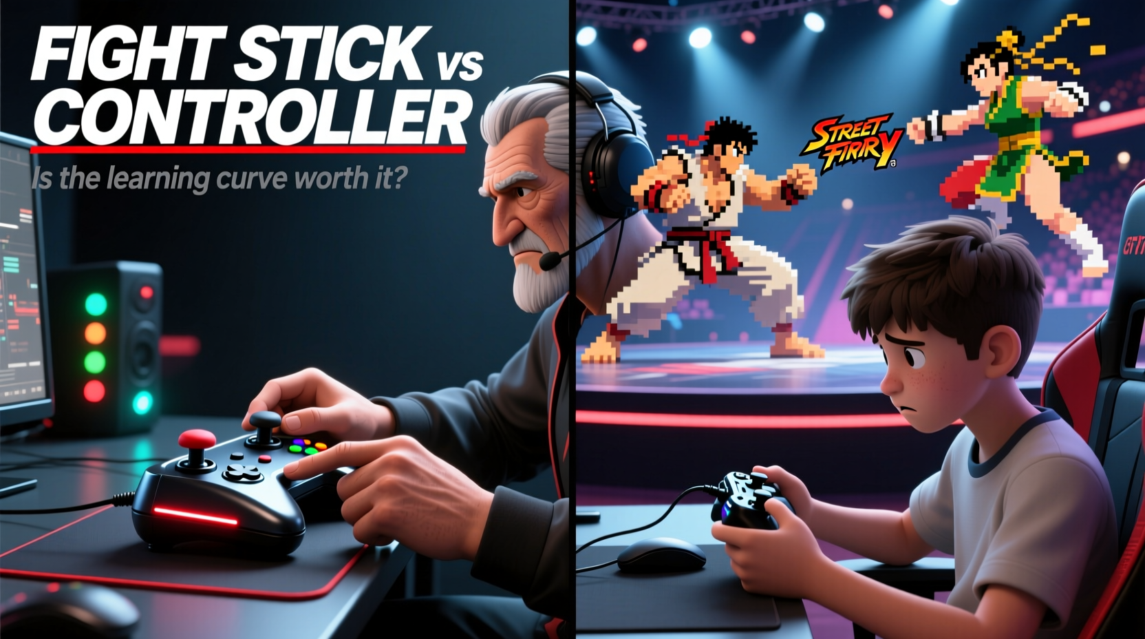 fight stick vs controller for street fighter is the learning curve worth it