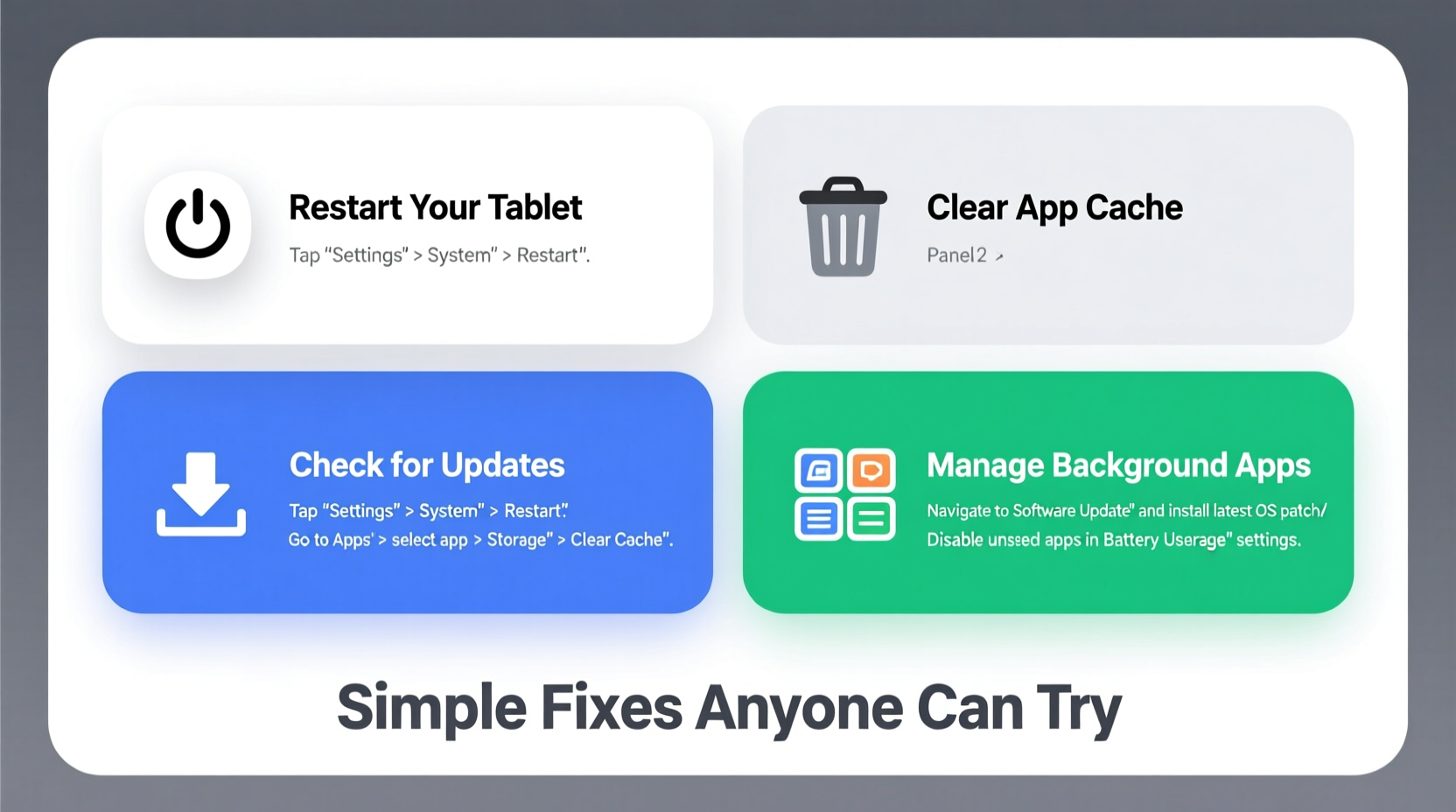 why does my tablet keep freezing simple fixes anyone can try