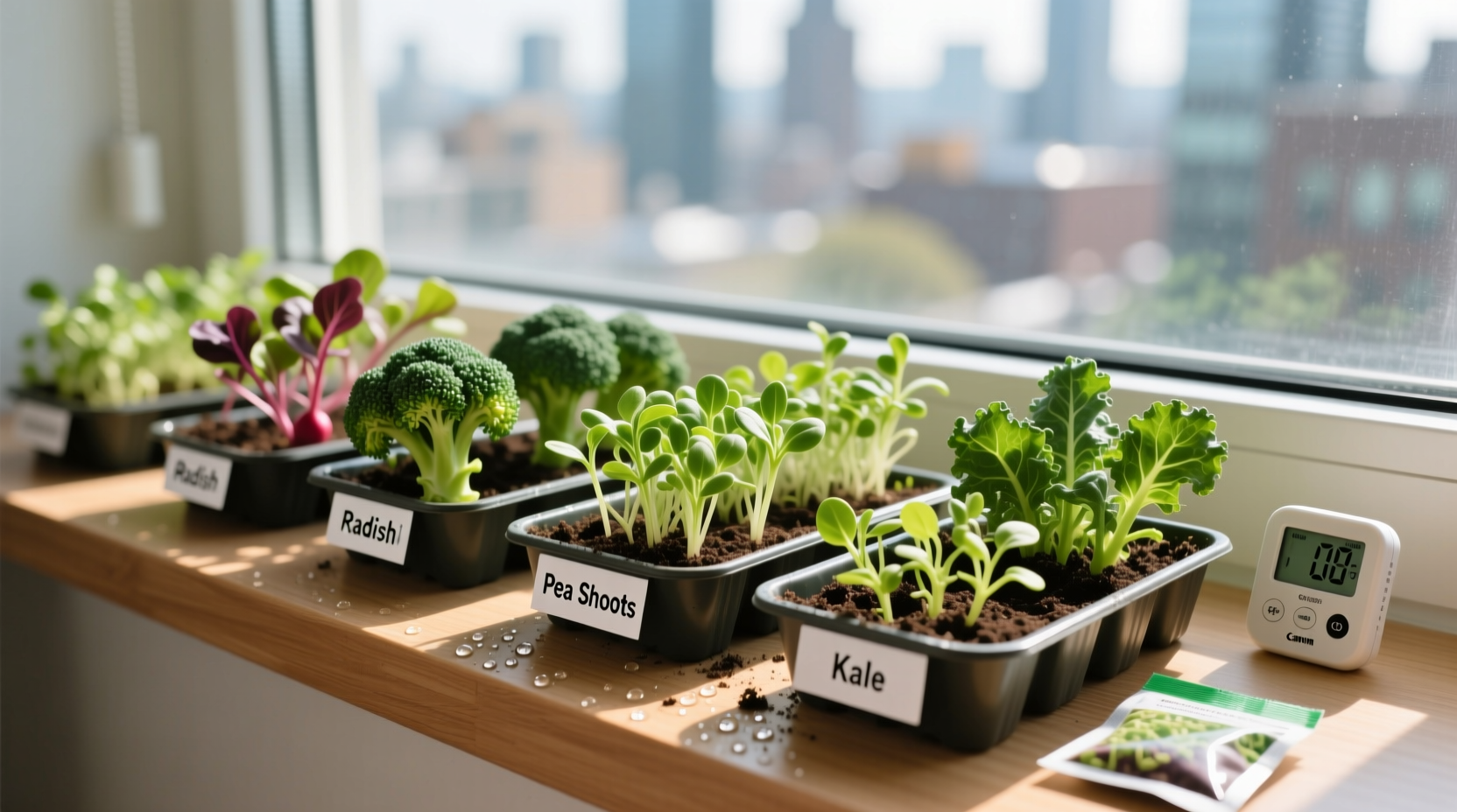 how to grow microgreens on your windowsill year round