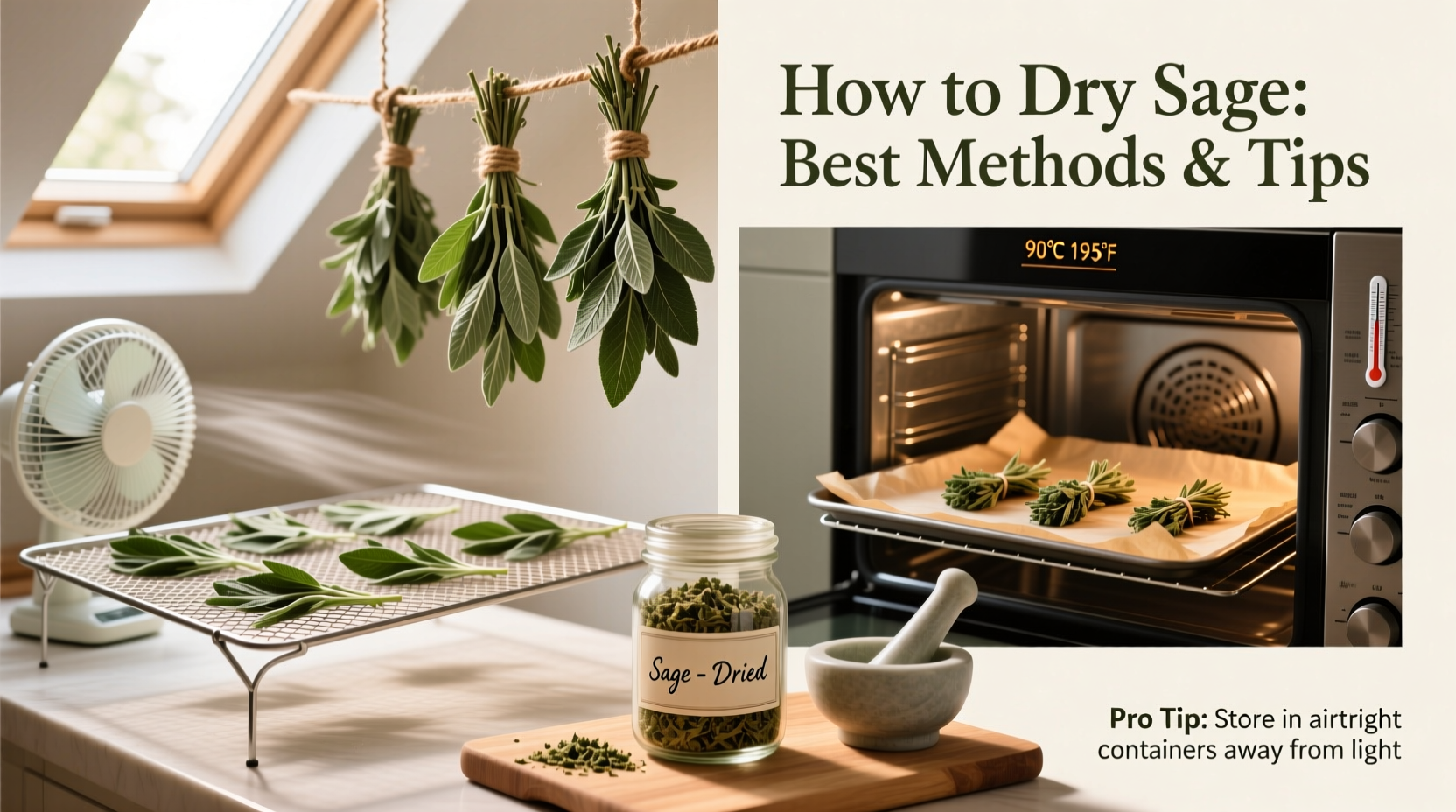 Dry Sage in 3 Ways | TheHomeSprouts