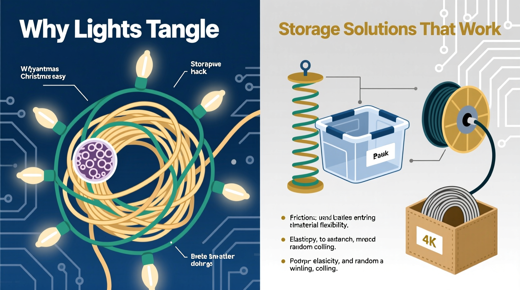 why do christmas lights get tangled so easily science and storage hacks