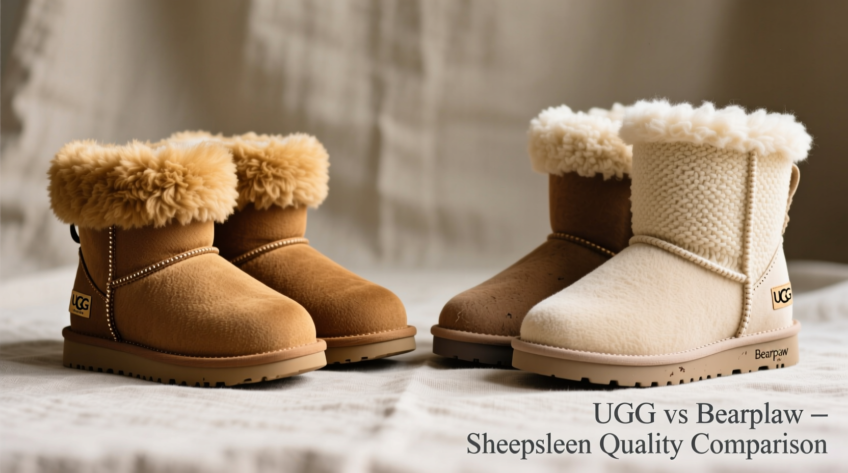 uggs vs bearpaw boots is the sheepskin quality really that different