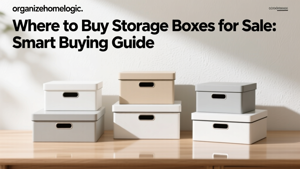 Where to Buy Storage Boxes for Sale: Smart Buying Guide