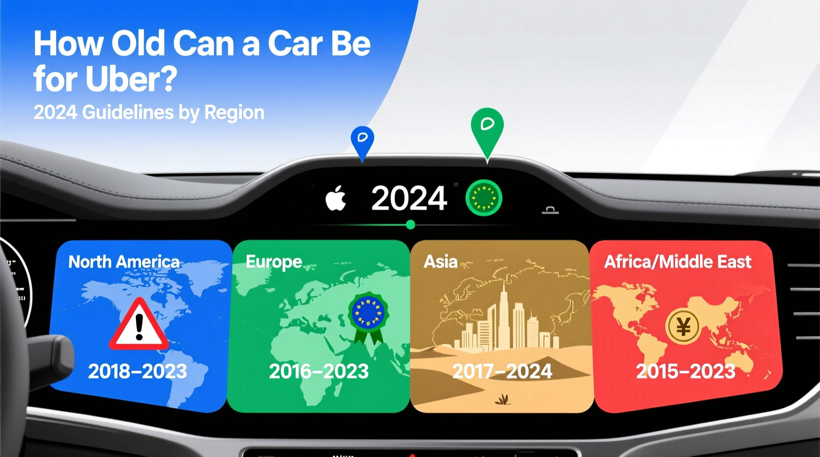 how old the car should be for uber
