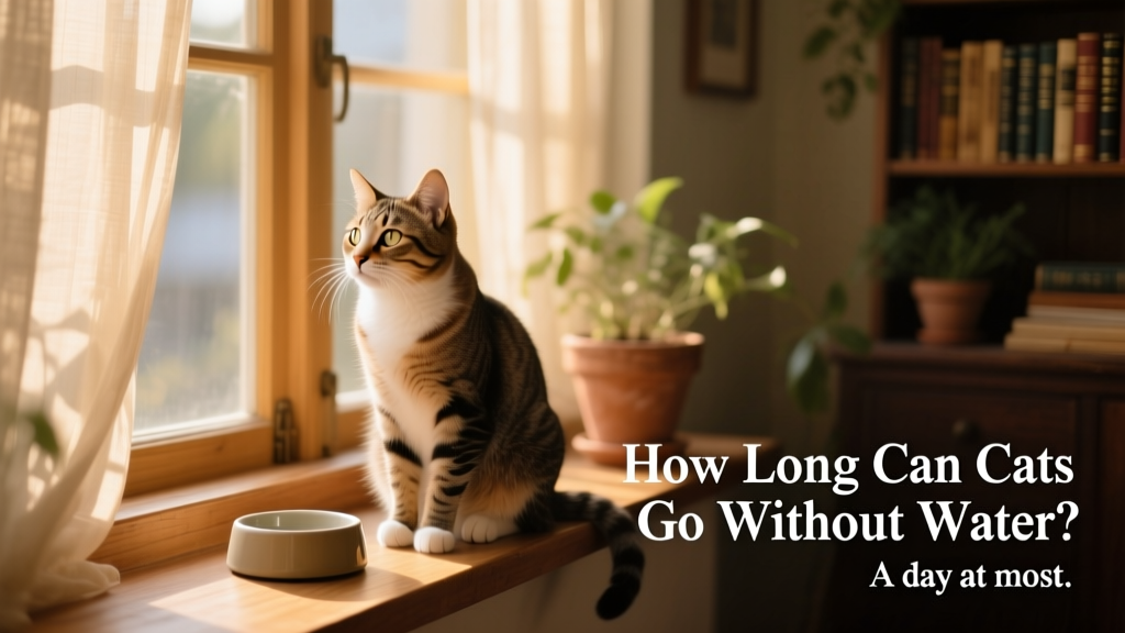 How Long Can Cats Go Without Water? A Day at Most