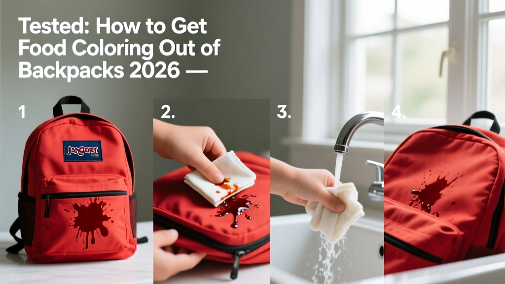 Tested: How to Get Food Coloring Out of Backpacks 2026