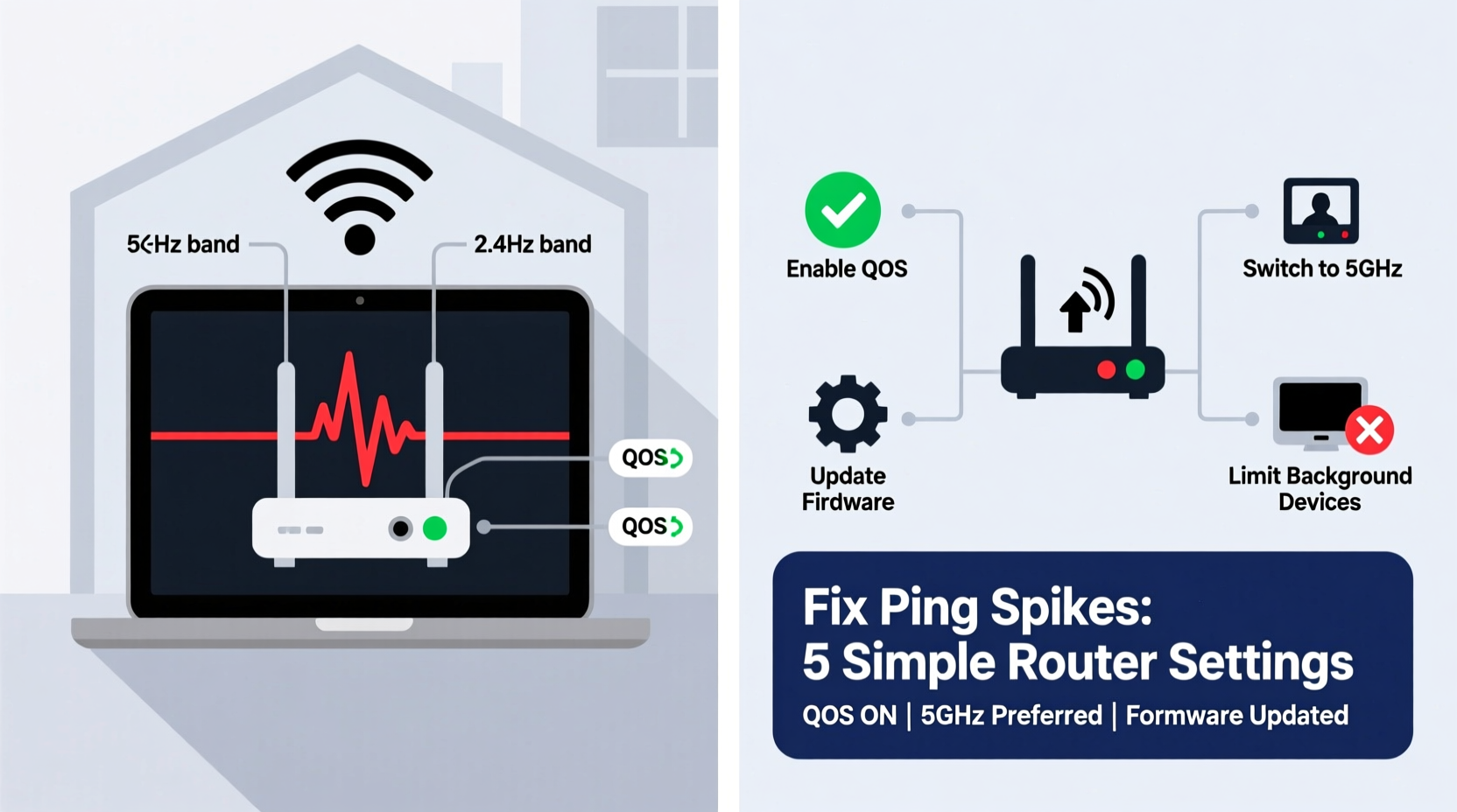why does my ping spike when gaming on wifi simple router settings to fix lag