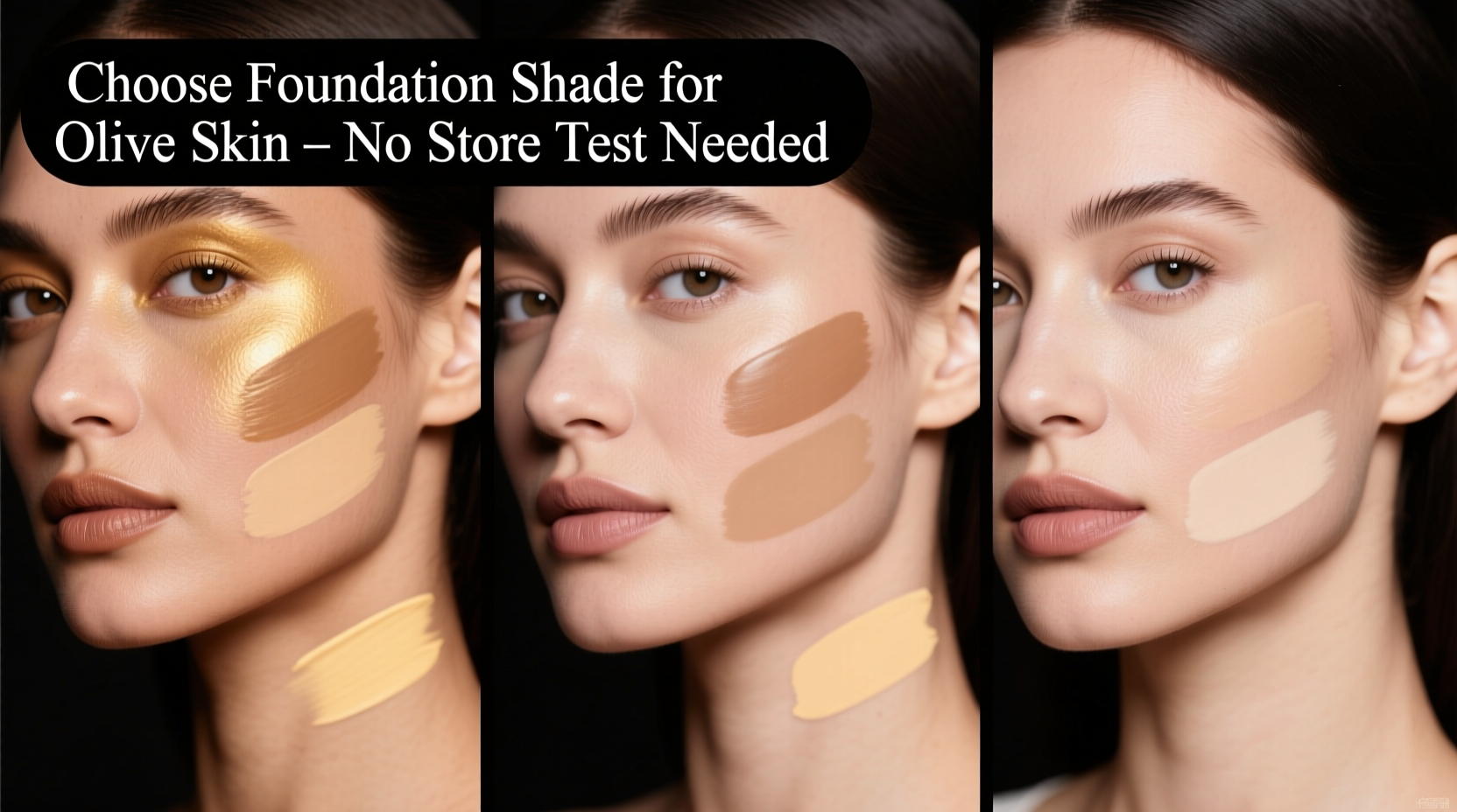 how to choose the right foundation shade for olive skin tones without testing in store