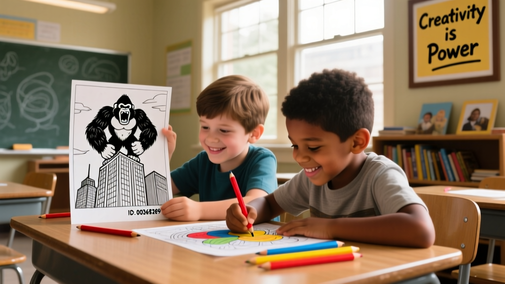 King Kong Coloring Pages_00368289: Developmental Benefits, Educational Integration, and Evidence-Based Design Principles