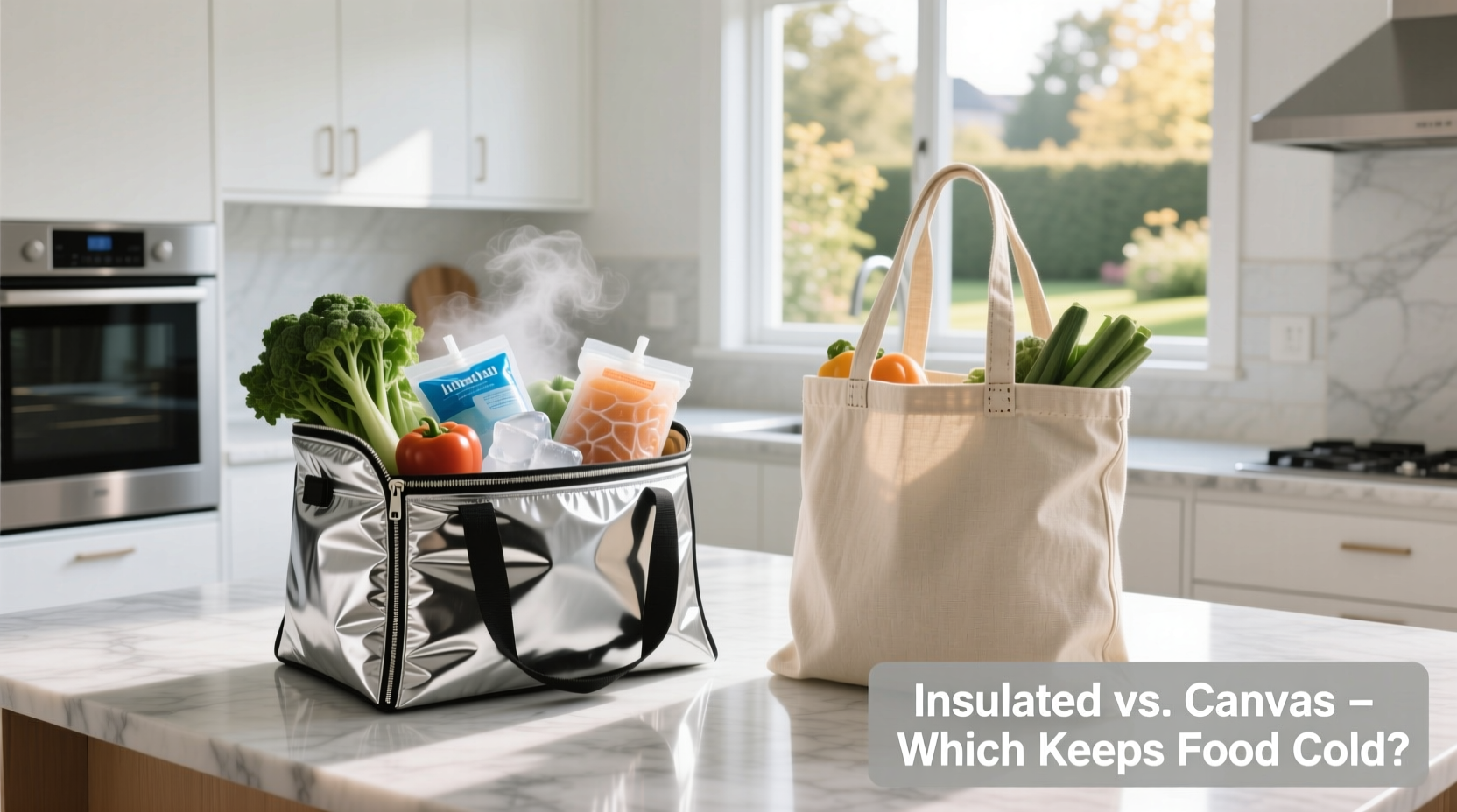 reusable grocery bags with insulation vs regular canvas which keeps food cold