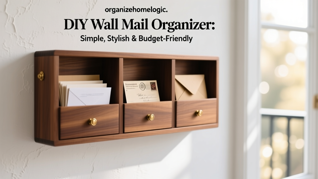 DIY Wall Mail Organizer: Simple, Stylish & Budget-Friendly