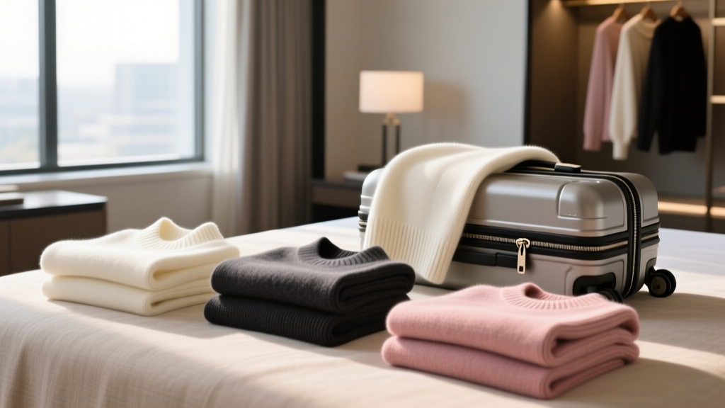 How to Pack Cashmere Sweaters for Travel (Without Wrinkles)