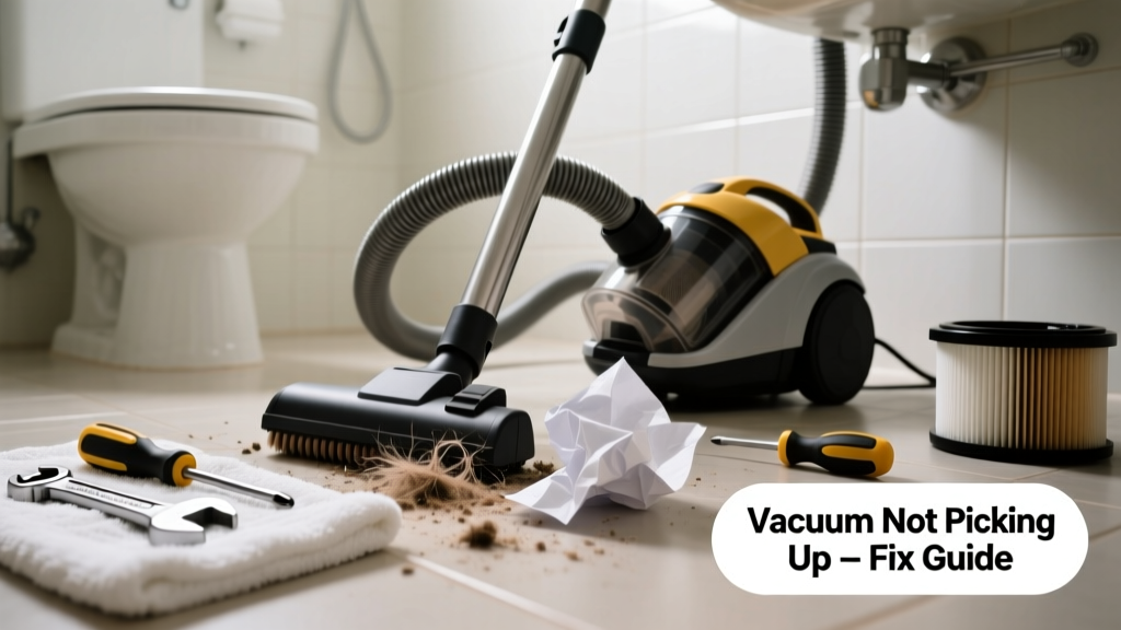 Vacuum Cleaner Not Picking Up in Bathroom Fix