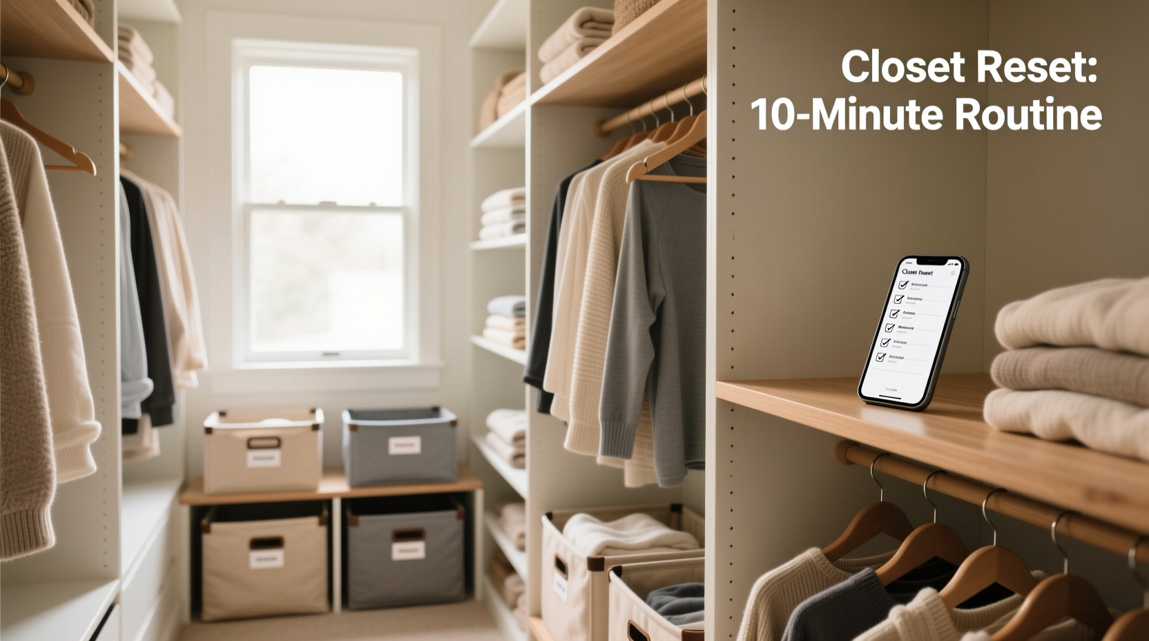 closet organization tips hanging vs foldable storage