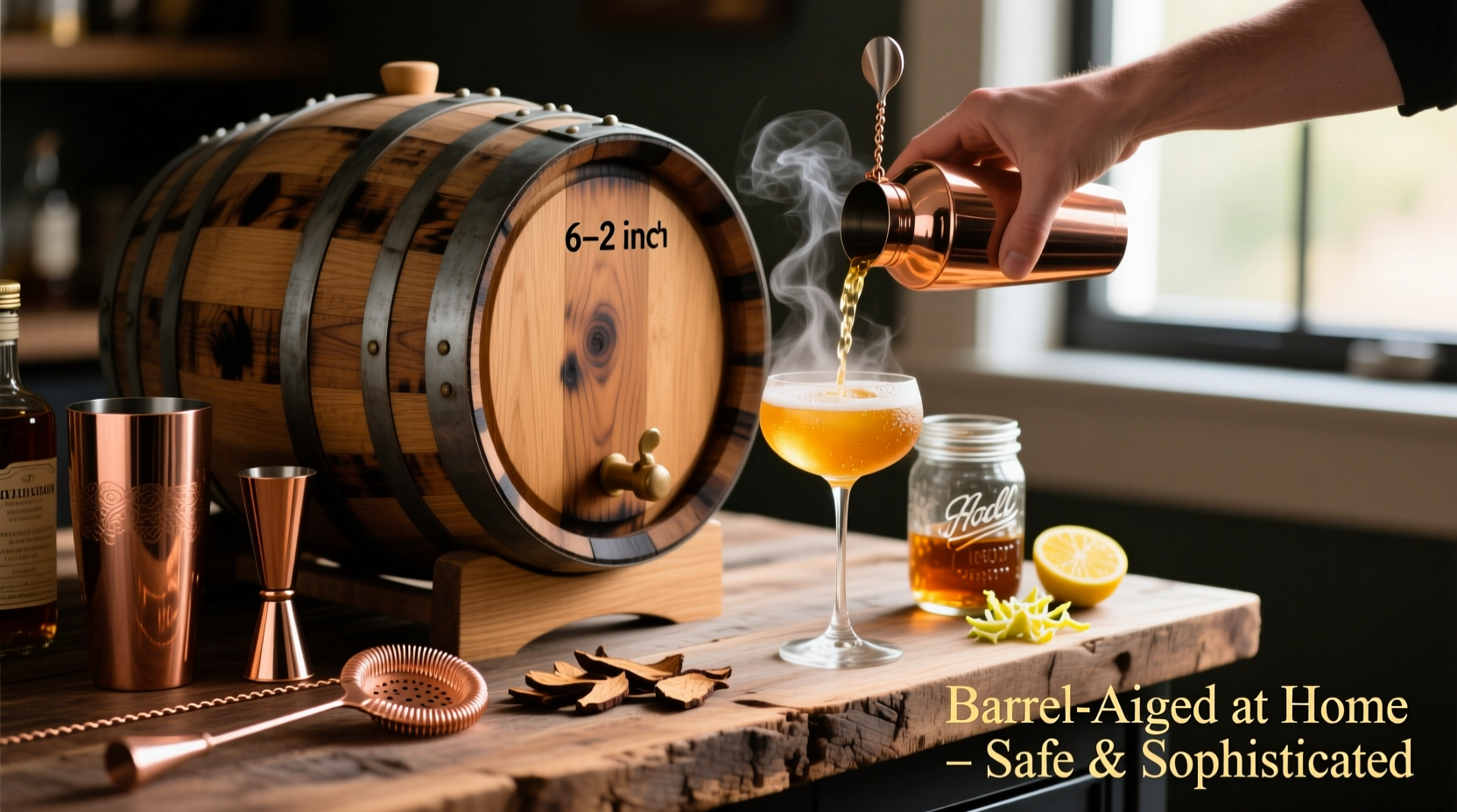 barrel aged cocktails at home how to mimic high-end lounge flavors safely