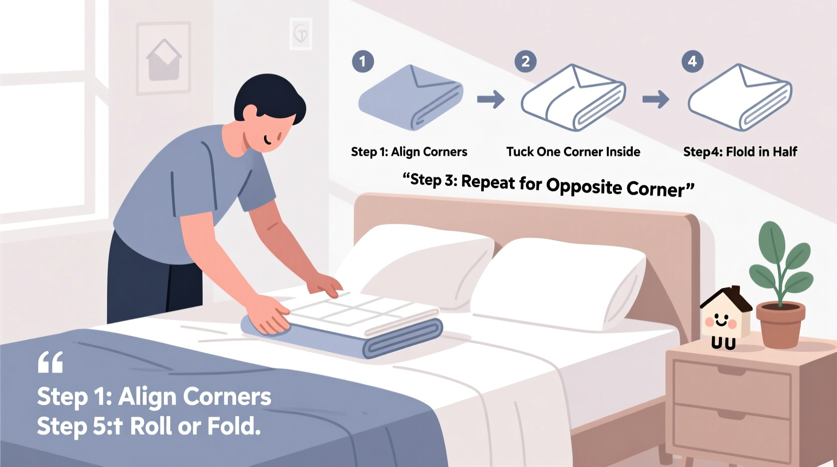 best way to fold fitted sheets every time without frustration