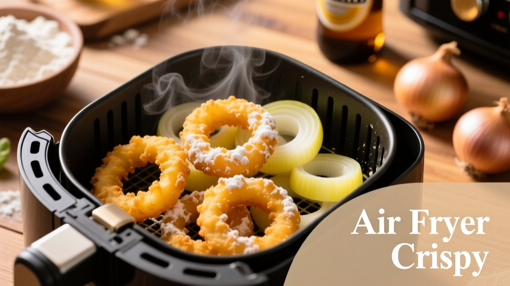 Beer Battered Onion Rings in Air Fryer (Crispy!) 
