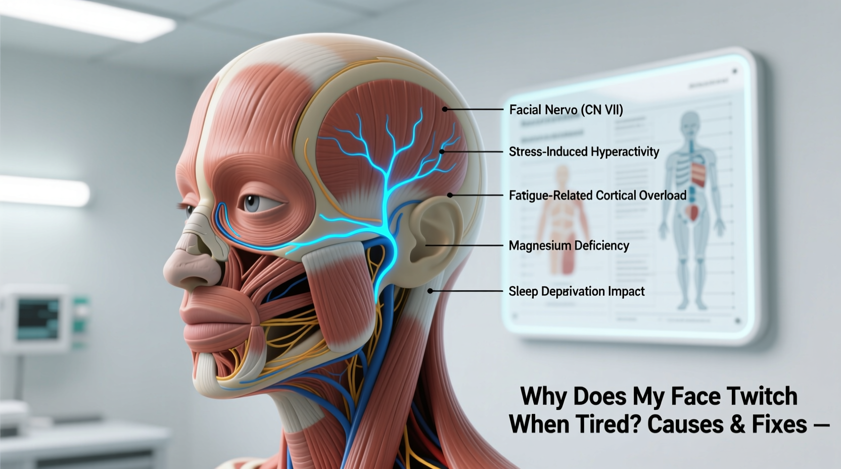 why does my face twitch randomly when tired causes and fixes