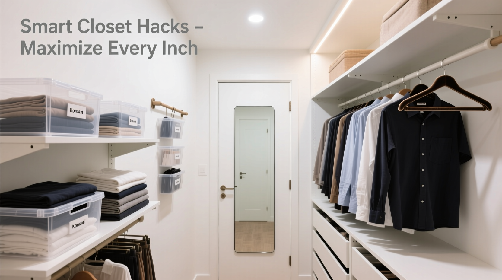 how to organize a small closet efficiently maximize space with smart storage hacks
