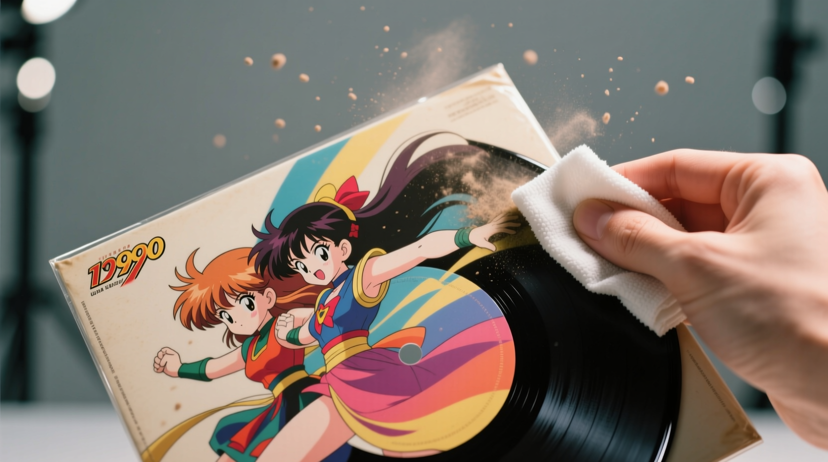 how to clean anime vinyl sleeves safely