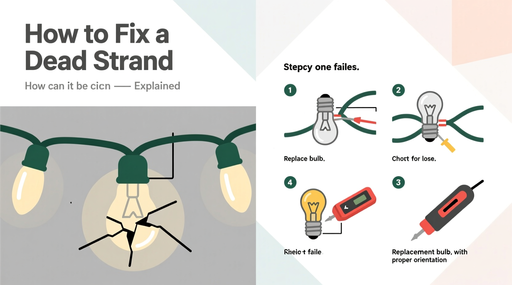 why does one strand of christmas lights go out when a bulb fails how to fix