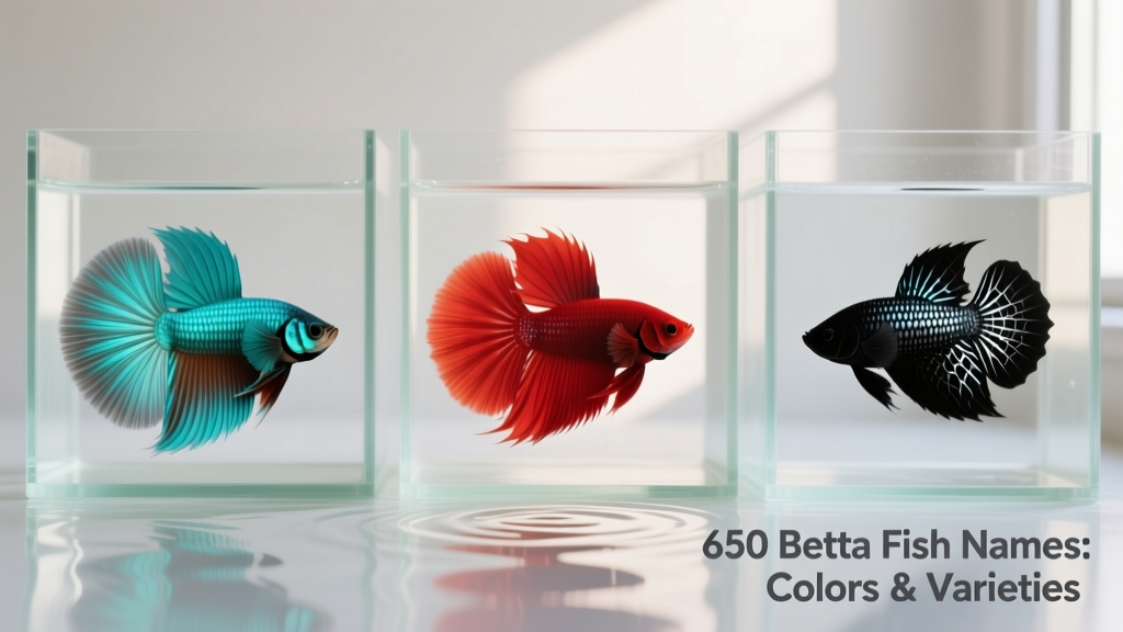 Side-by-side comparison of three male Betta varieties: turquoise half-moon, fiery red plakat, and iridescent black lace