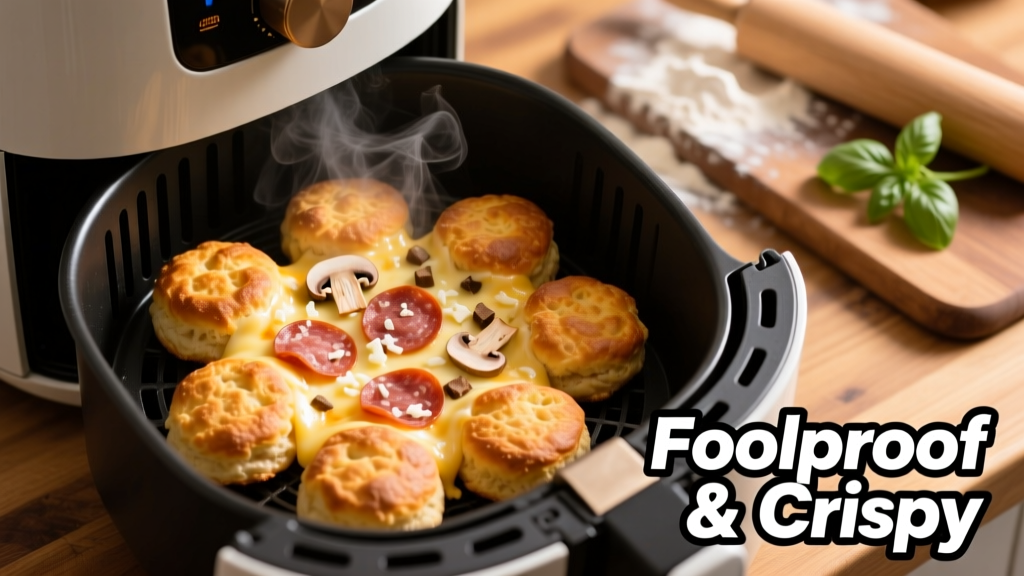 Air Fryer Pizza Biscuits: Crispy, Cheesy & Foolproof