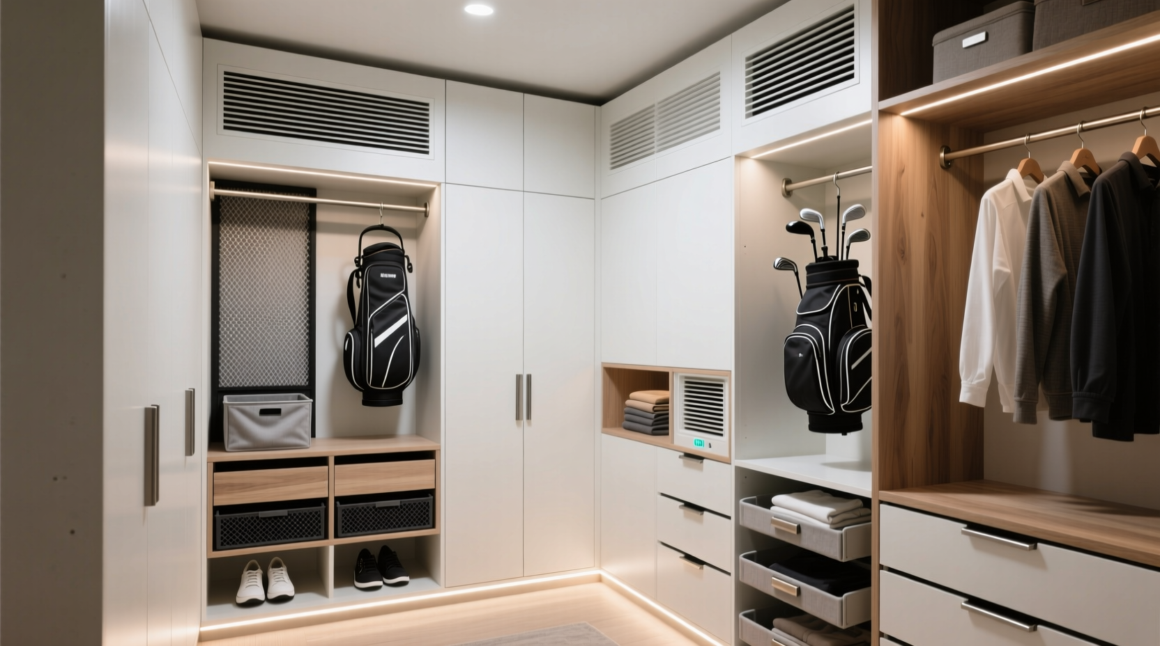 closet organization tips for golf casual wear
