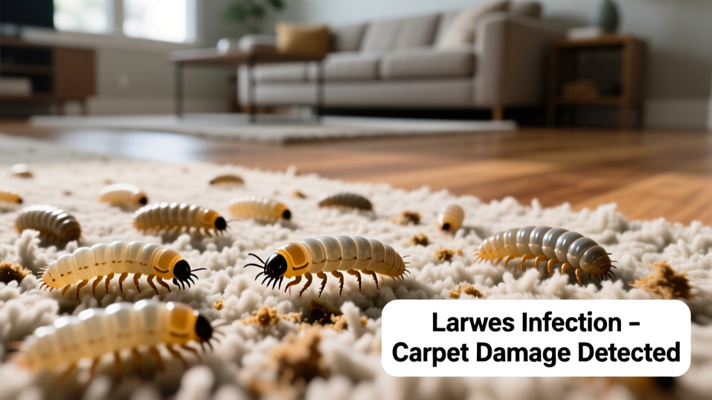 Larvae in Carpet: Identifying the Pest Causing It