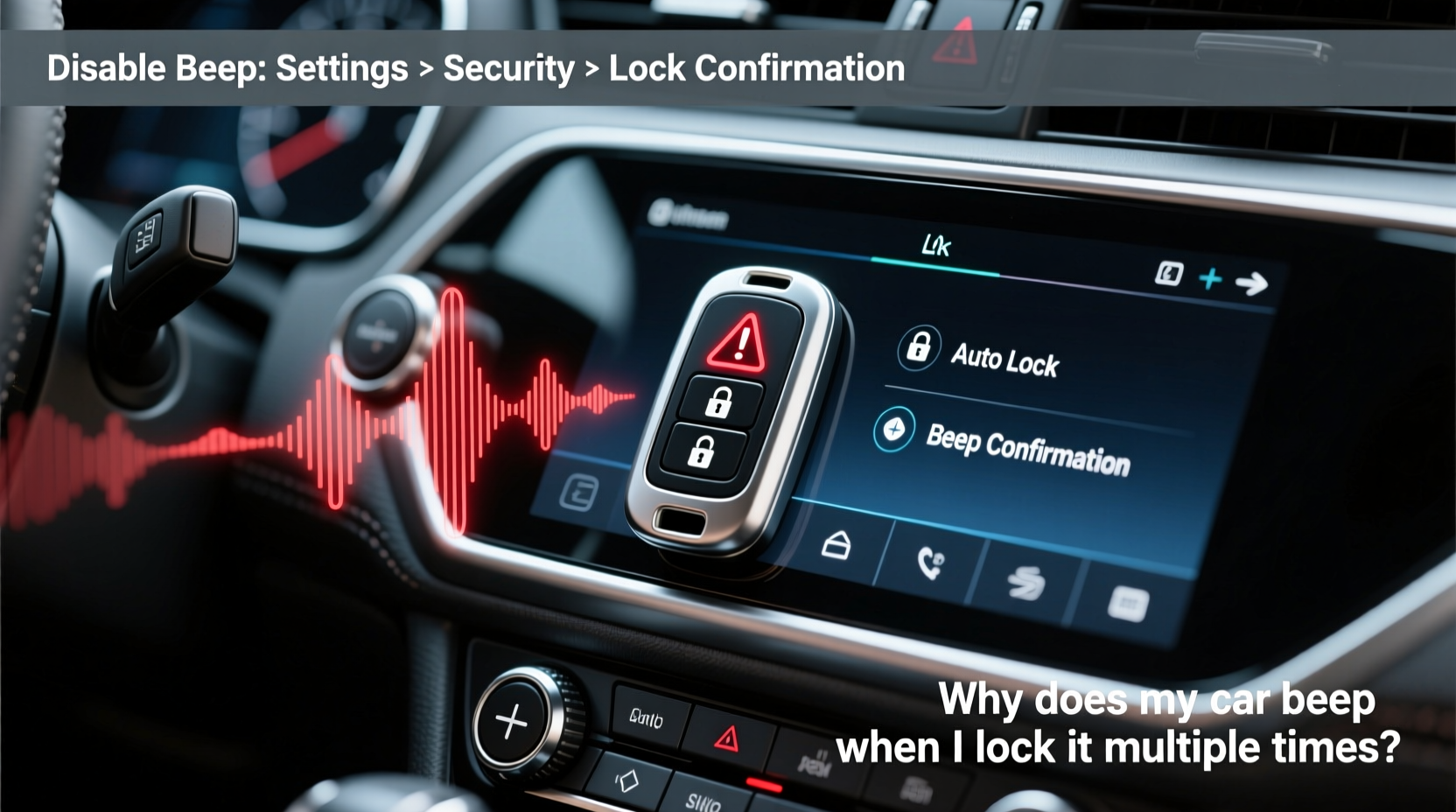 why does my car beep when i lock it multiple times meaning and disable options