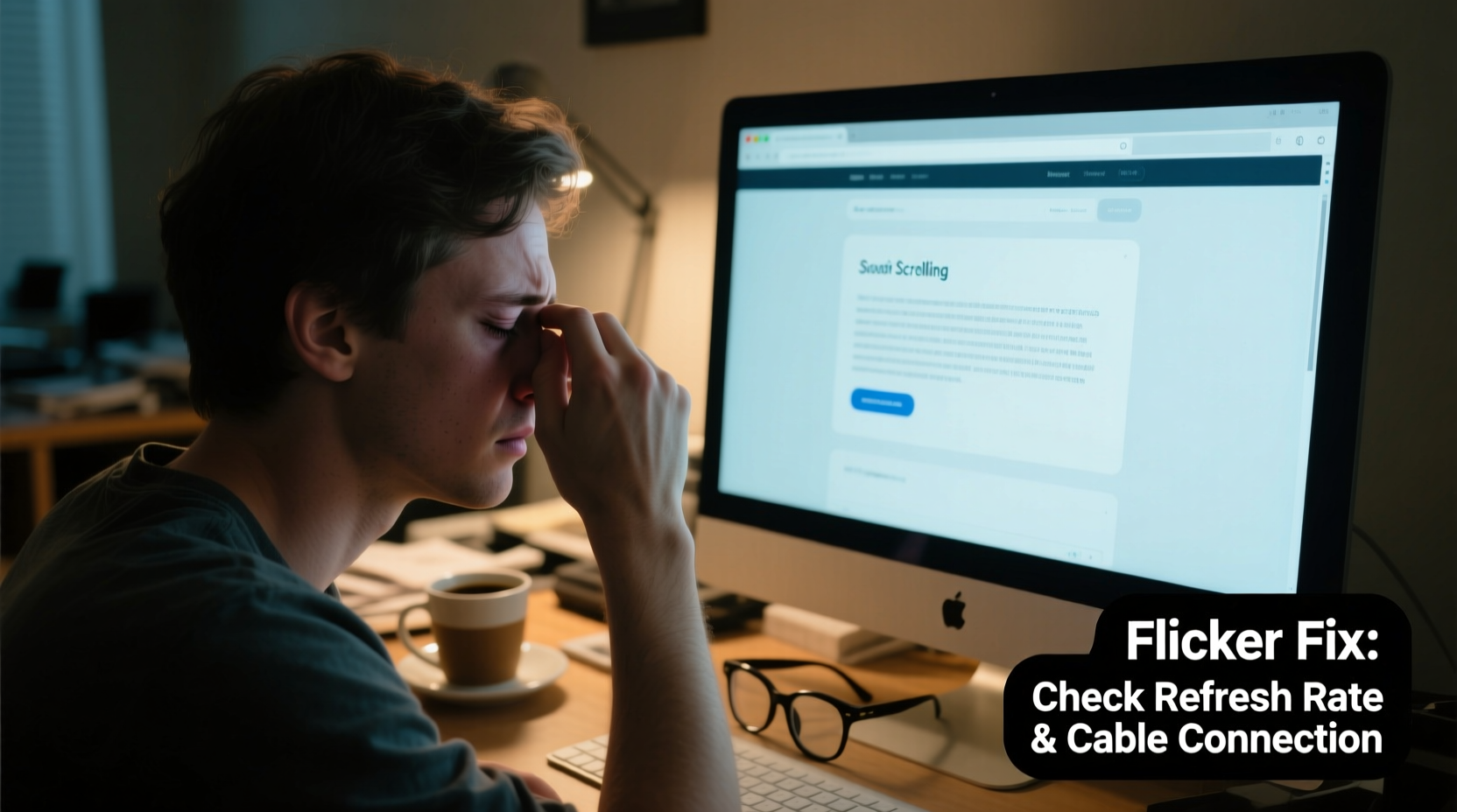 why does my monitor flicker when i scroll simple fixes for eye strain