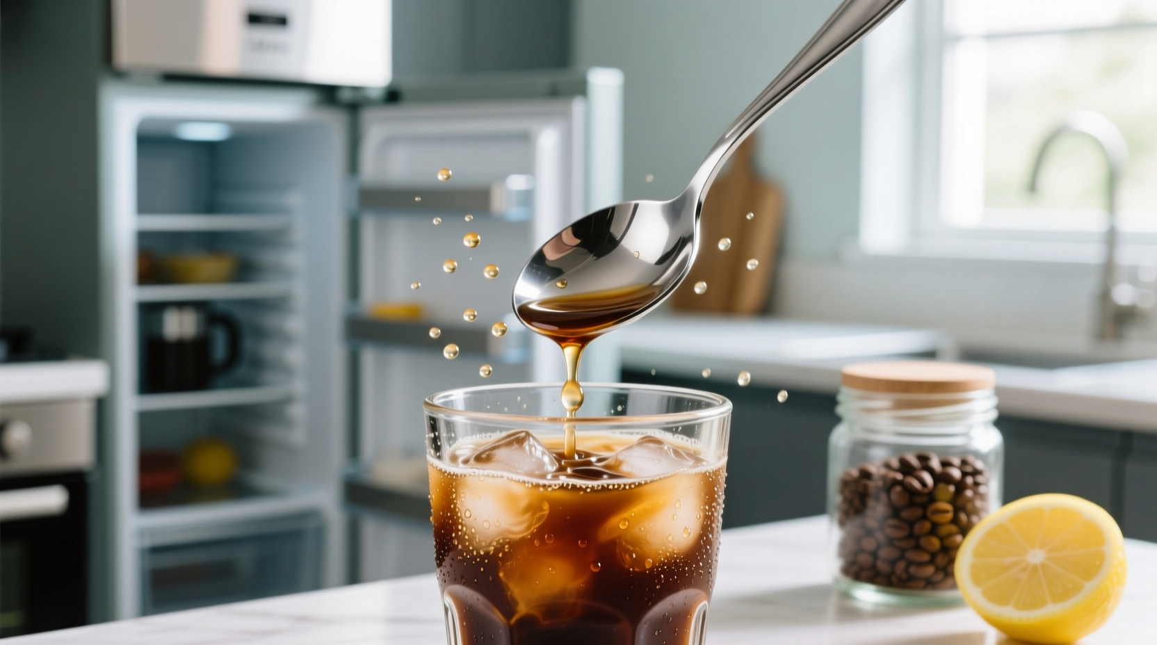 iced coffee spoon hack