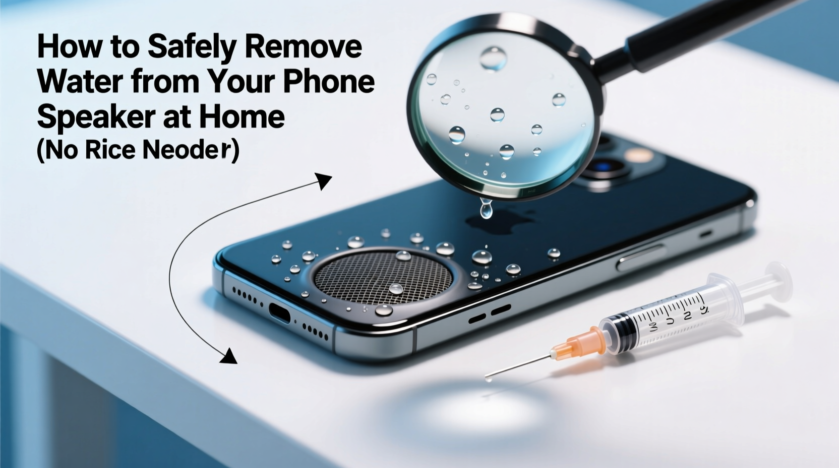how to safely remove water from your phone speaker at home no rice needed