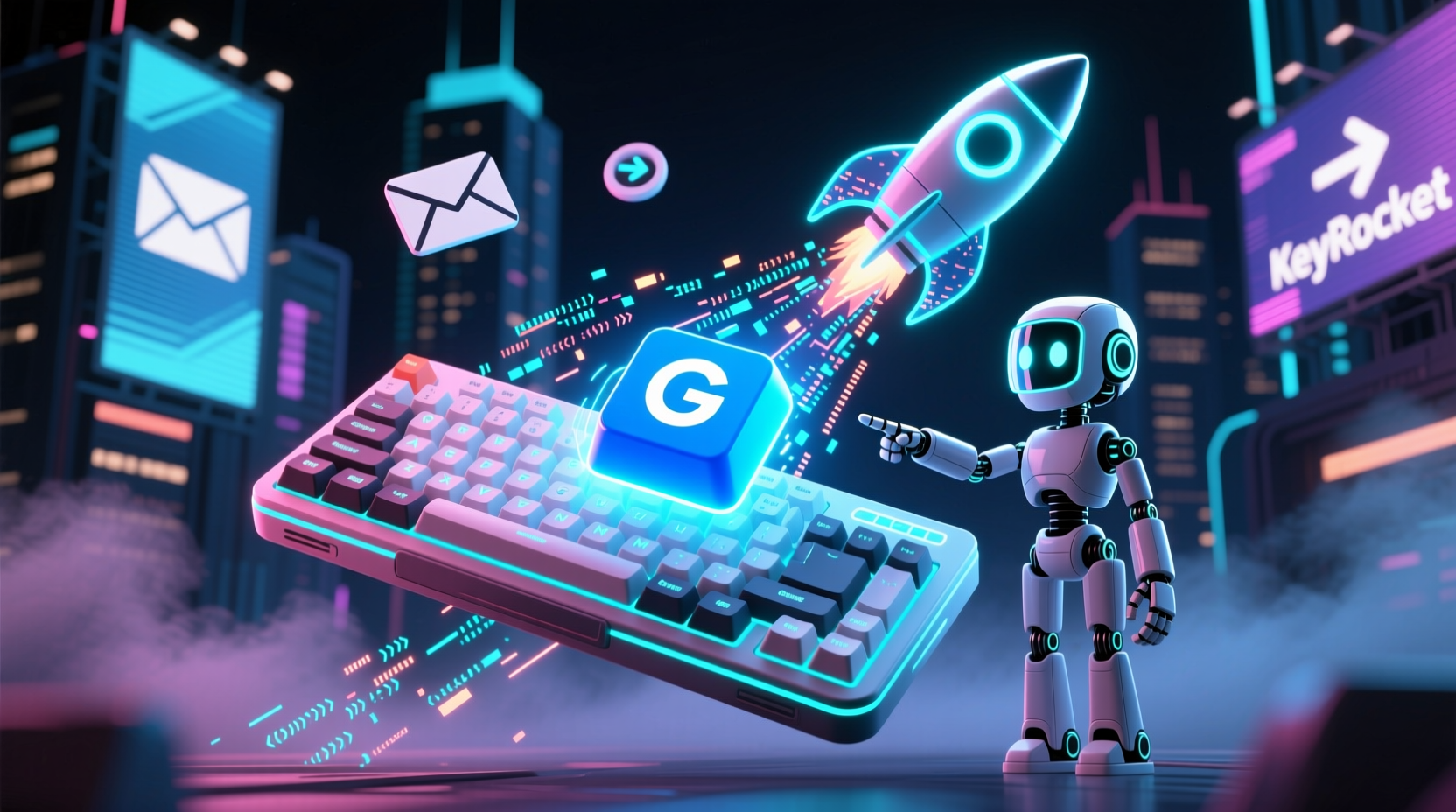 get help remembering gmail shortcuts with keyrocket