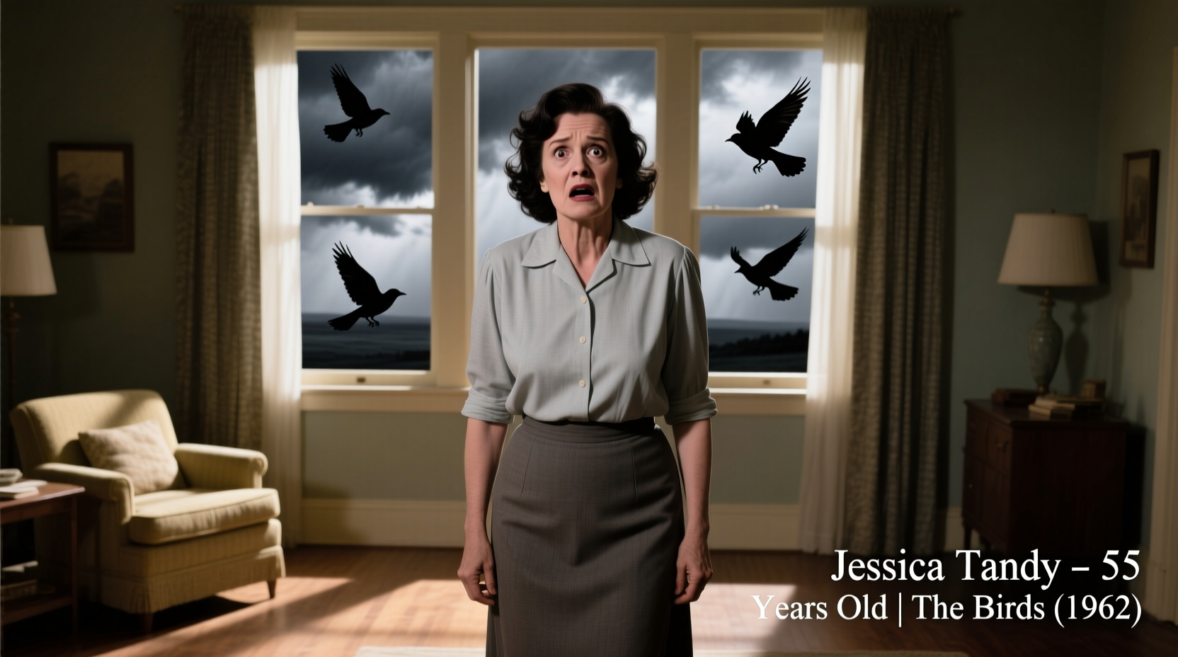 how old was jessica tandy in the birds