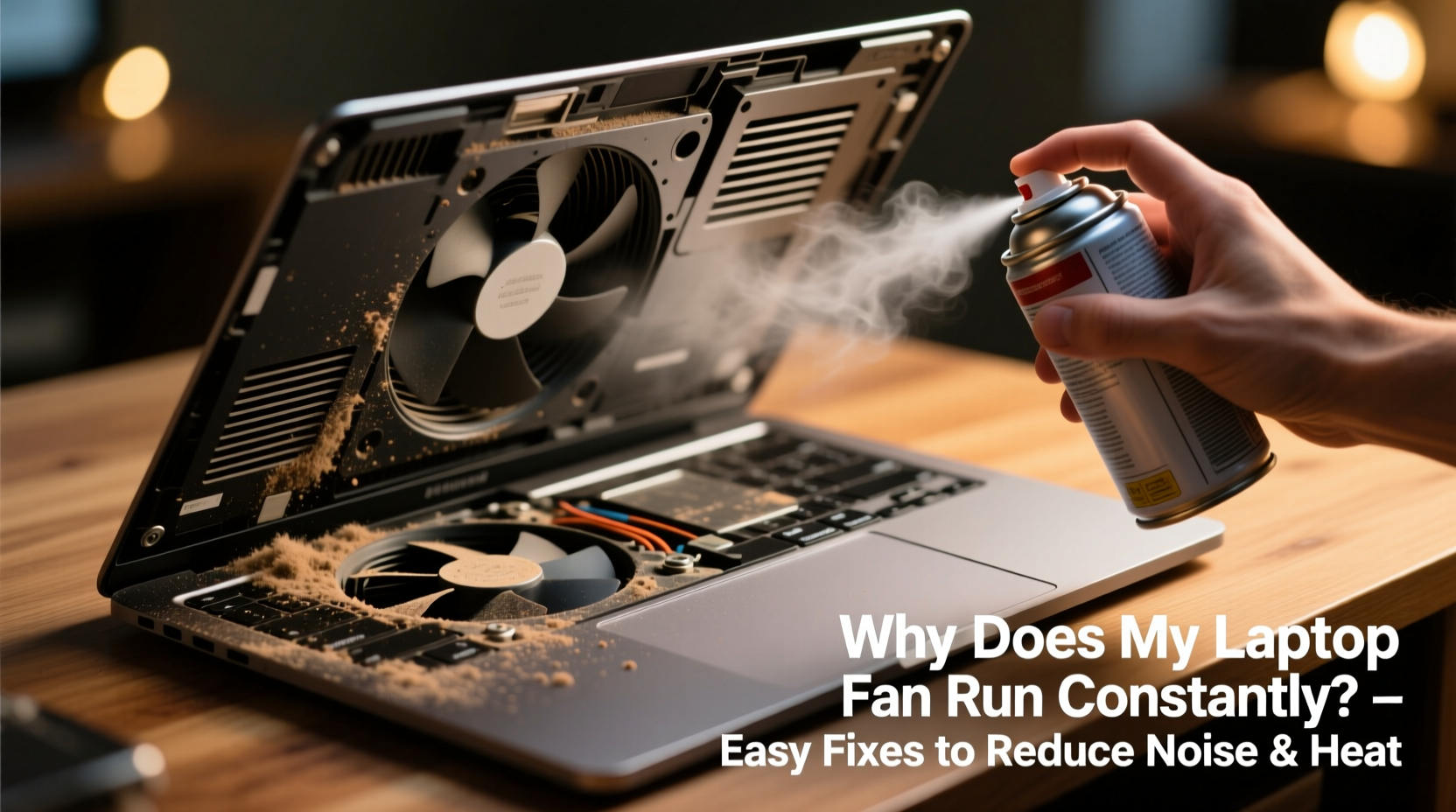 why does my laptop fan run constantly easy fixes to reduce noise and heat