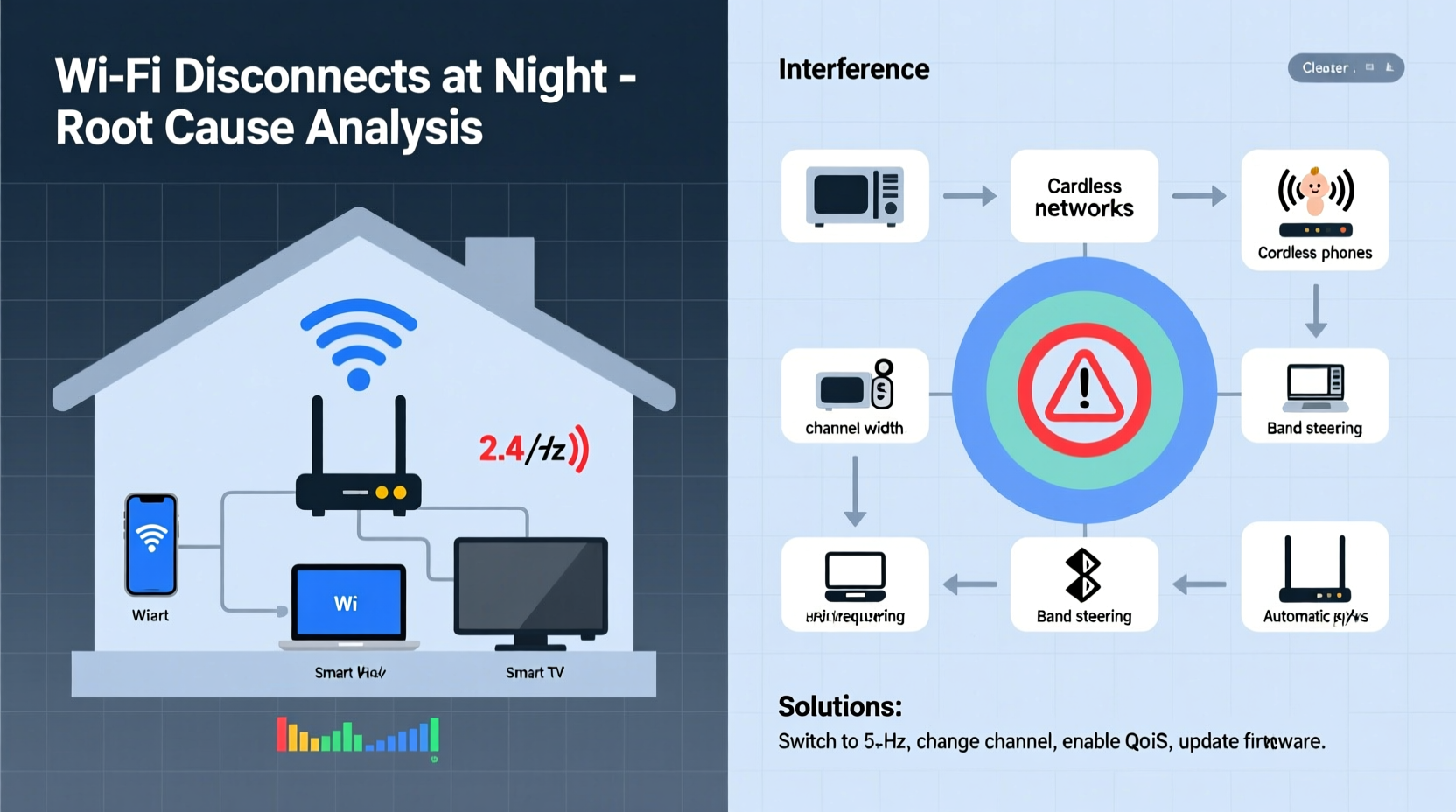 why does my wifi disconnect at night router settings or interference issues
