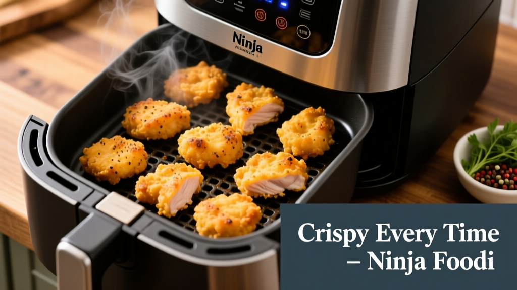 Crispy Ninja Foodi Chicken Nuggets (Oil-Free!)