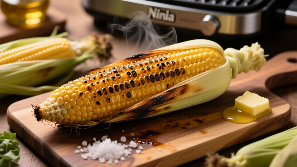 How to Grill Corn on the Ninja Grill (Crispy & Smoky!)